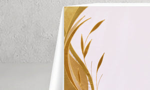 983 Foliage <br> Altar Cloth <br> in White & Gold