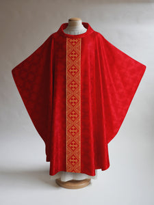 Classic Francis <br> Chasuble <br> in Lucia Red