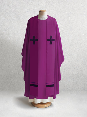 376 Crucifixion Stole <br> in Purple