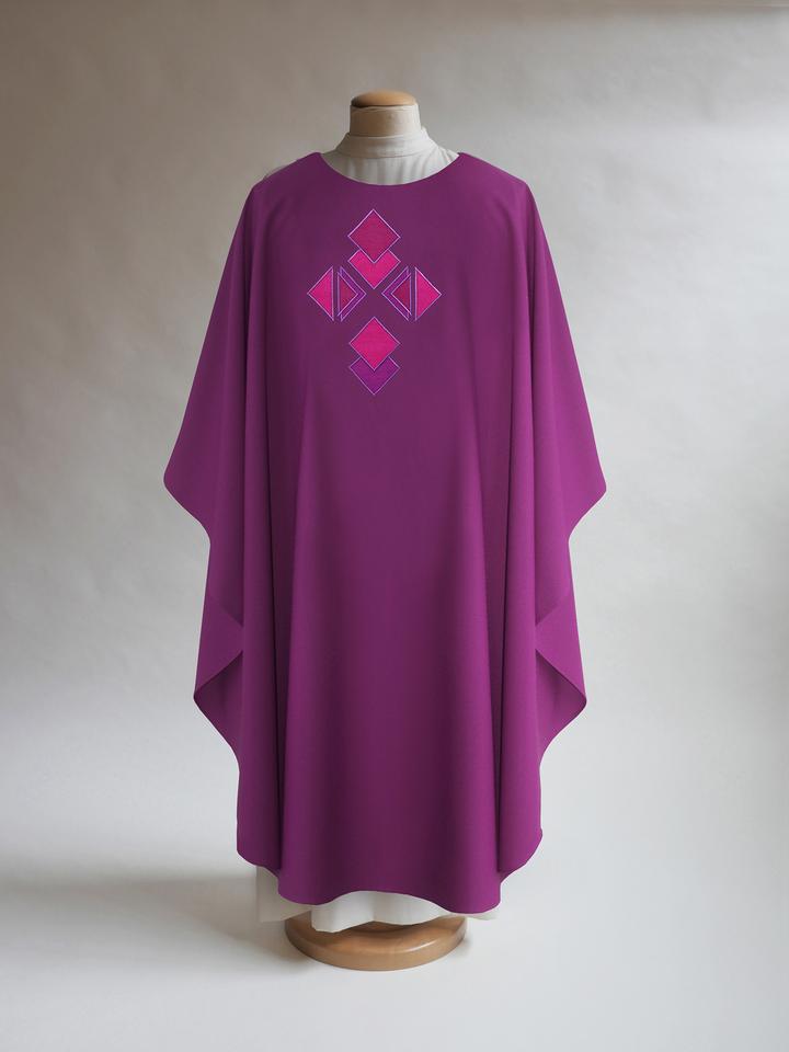 St Benedict Chasuble in Purple