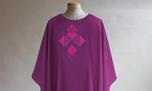 St Benedict Chasuble in Purple