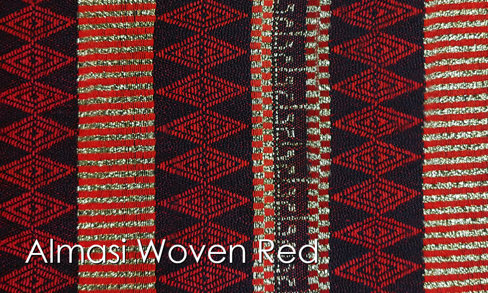 Almasi Woven Altar Scarves in Red