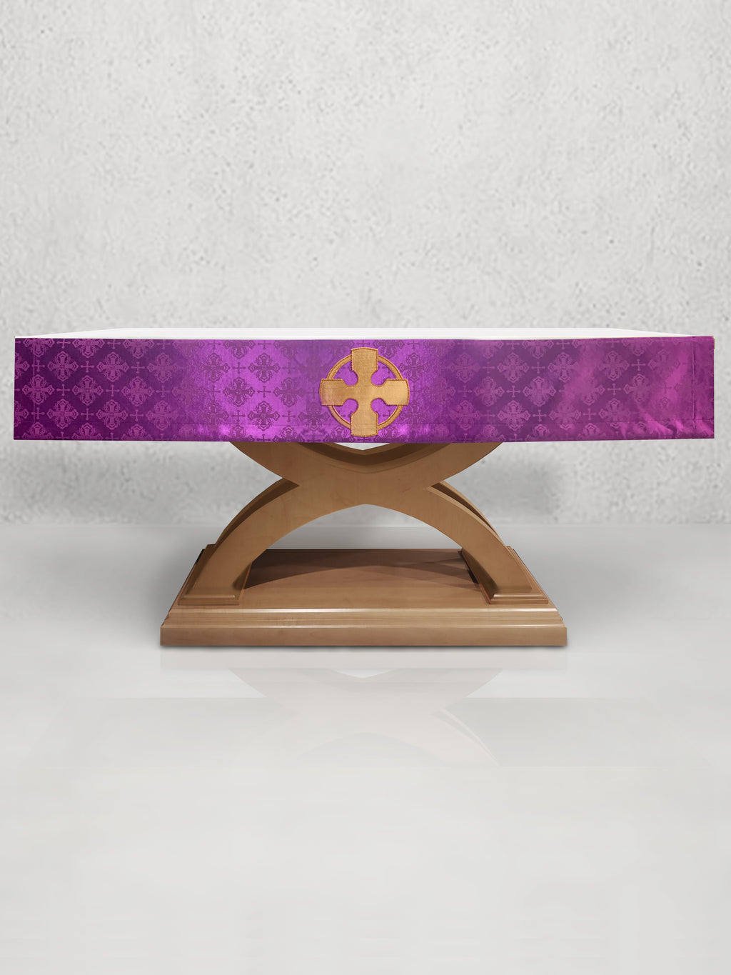 Celtic Cross Altar Frontal in Violet