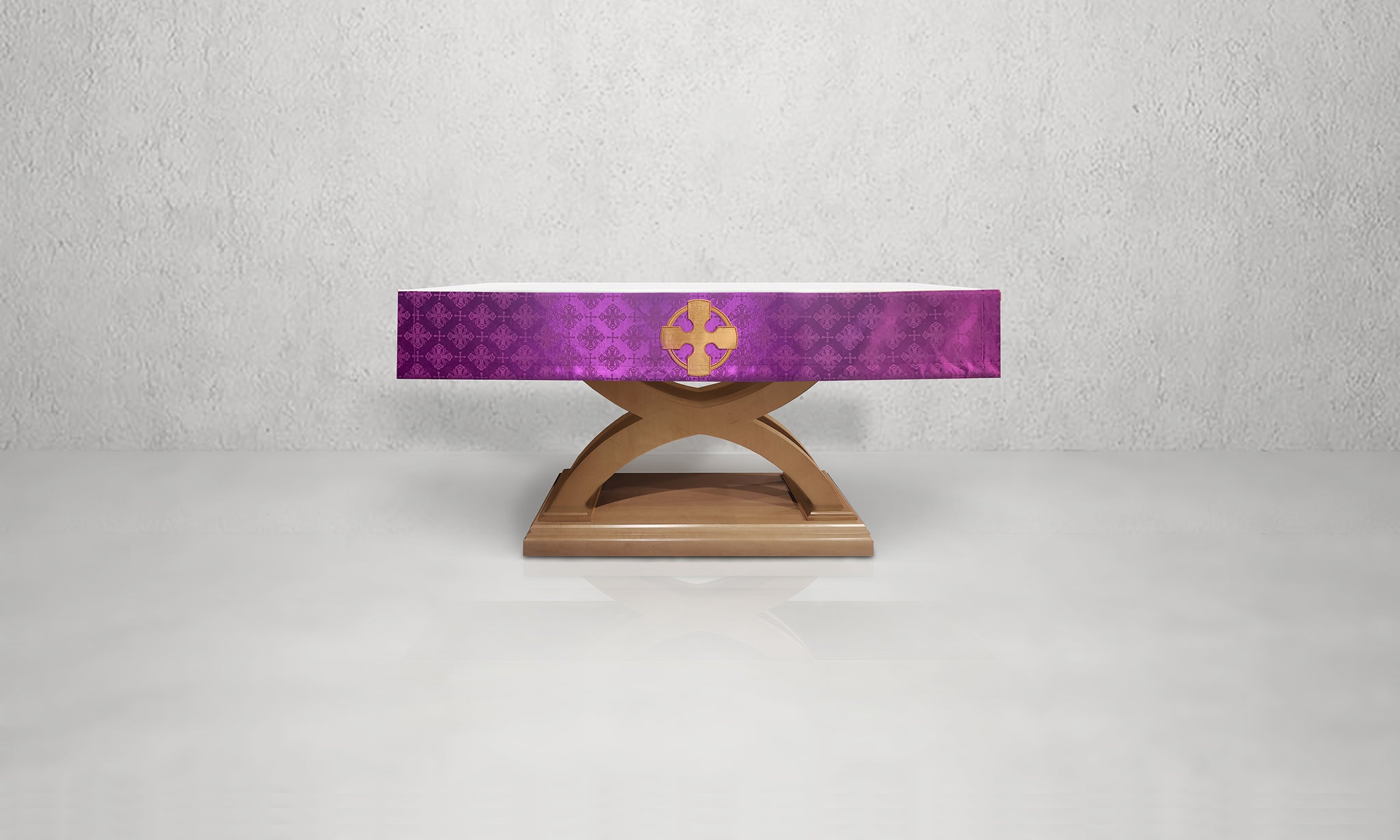 Celtic Cross Altar Frontal in Violet