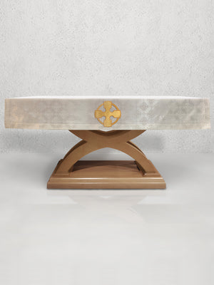 Celtic Cross Altar Frontal in White