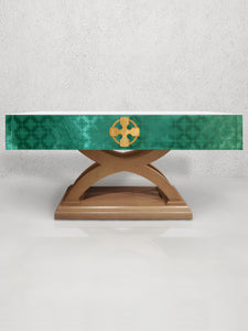 Celtic Cross Altar Frontal in Green