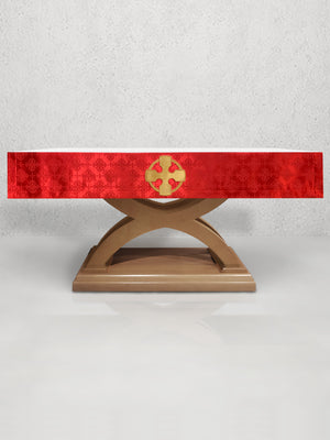 Celtic Cross Altar Frontal in Red