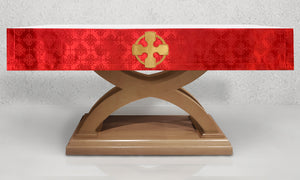 Celtic Cross Altar Frontal in Red