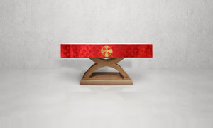 Celtic Cross Altar Frontal in Red