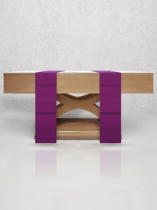 Traviata Woven Altar Scarves in Purple
