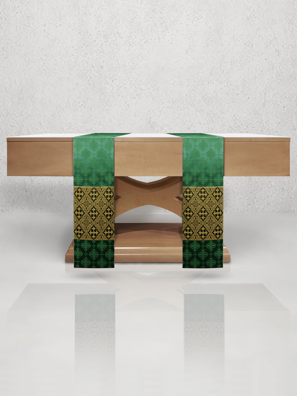 Classic Francis <br> Altar Scarves <br> in Lucia Green