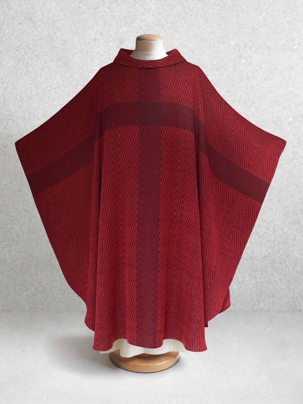 Barnabas Woven Chasuble in Red