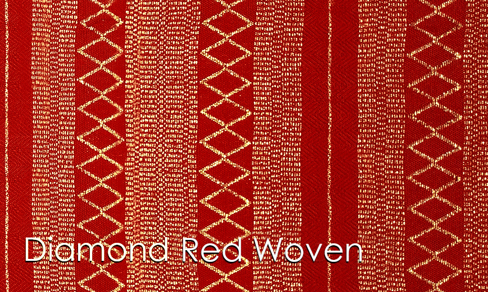 Diamante Red Woven Altar Scarves