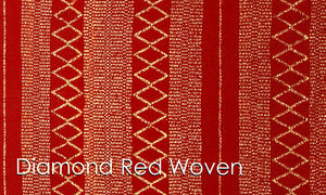 Diamante Red Woven Altar Scarves