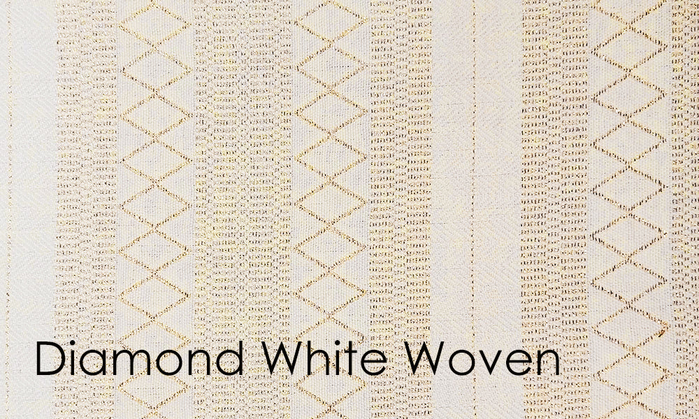 Diamante Woven Altar Scarves in White