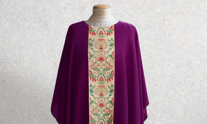Irina Tapestry Chasuble <br> in Eggplant