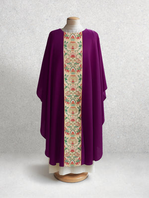 Irina Tapestry Chasuble <br> in Eggplant