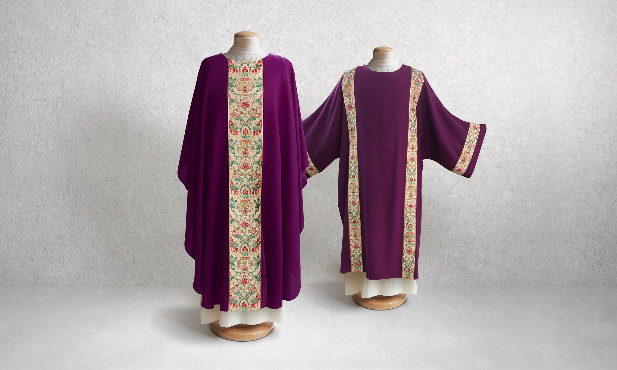 Irina Tapestry Chasuble <br> in Eggplant