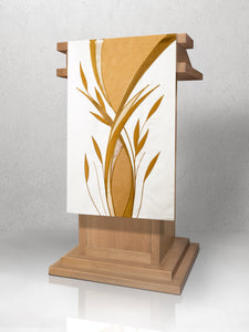983 Foliage Lectern Hanging <br> in White & Gold