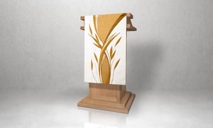 983 Foliage Lectern Hanging <br> in White & Gold