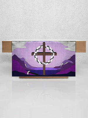 Cross and Crown <br> Lent Altar Frontal