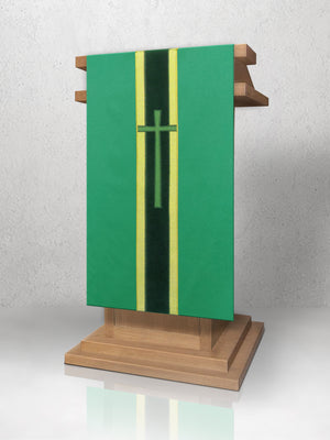 378 True Cross Lectern Hanging in Green