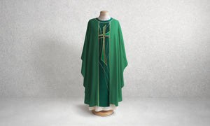 811 Cross Chasuble <br> in Green