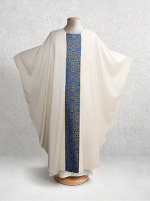 Classic Chasuble in Brocade Blue