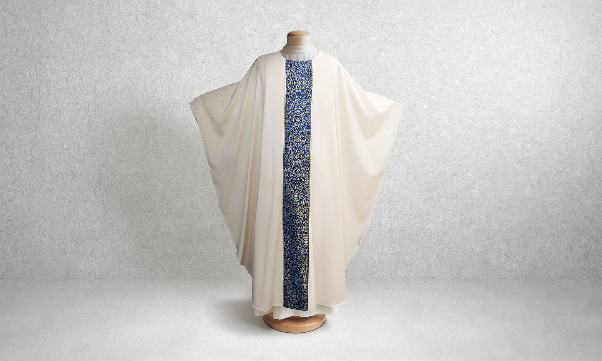 Classic Chasuble in Brocade Blue
