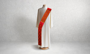Classic Francis <br> Deacon Stole <br> in Lucia Red