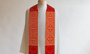 Classic Francis <br> Stole <br> in Lucia Red