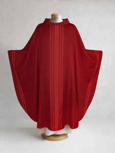 Paulas Woven Chasuble in Red