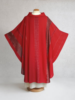 Beaulieux Woven Chasuble in Red